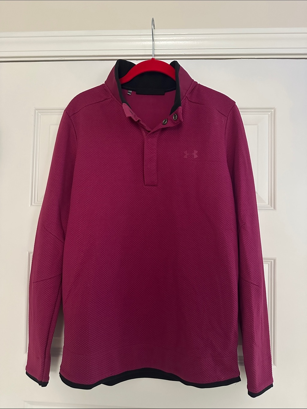 Under Armour Golf Magenta Quarter-Zip Pullover